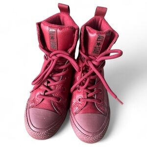 Maroon Converse All Star High Top Boots – Youth 1 (Unisex)